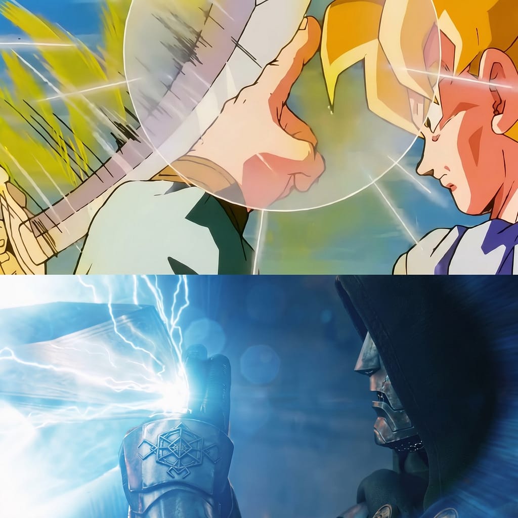 Doom and Goku Finger Block