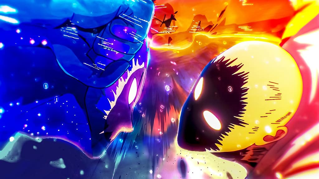 Cosmic Garou vs Saitama