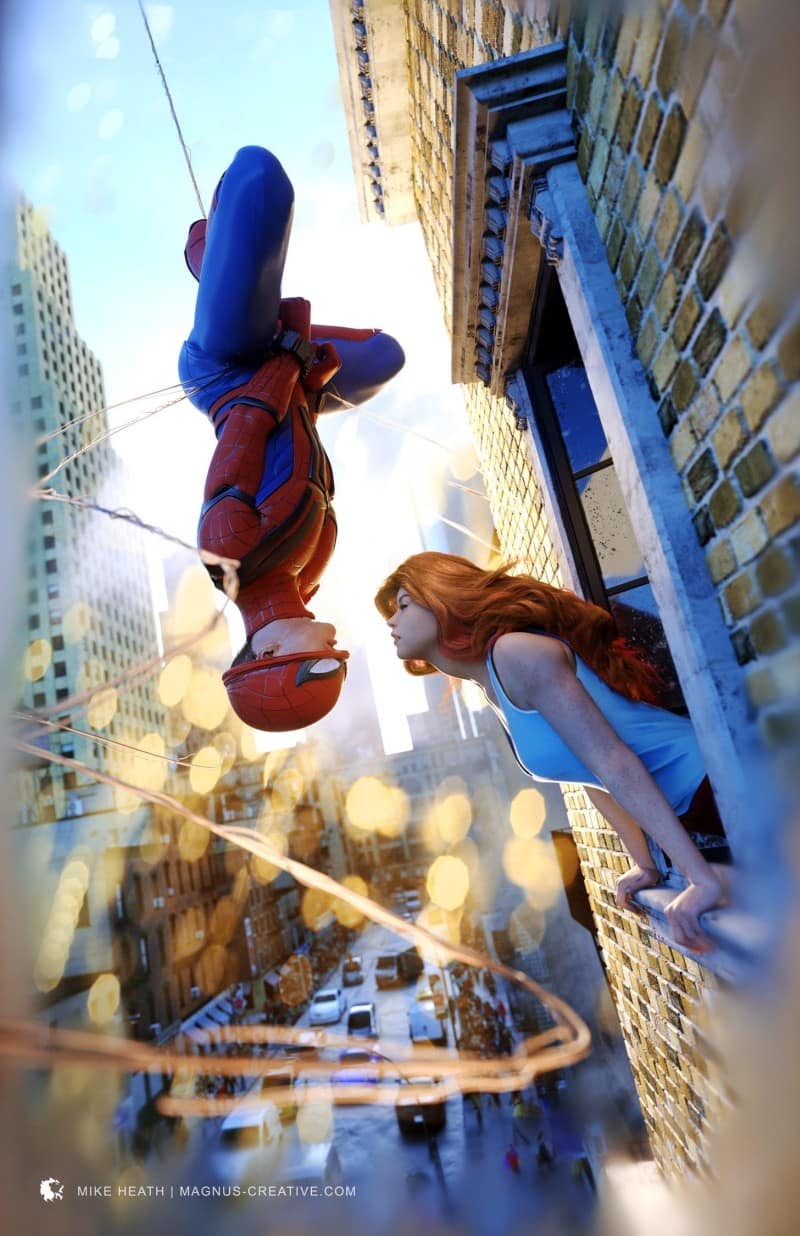 Spiderman by Mike Heath Artwork