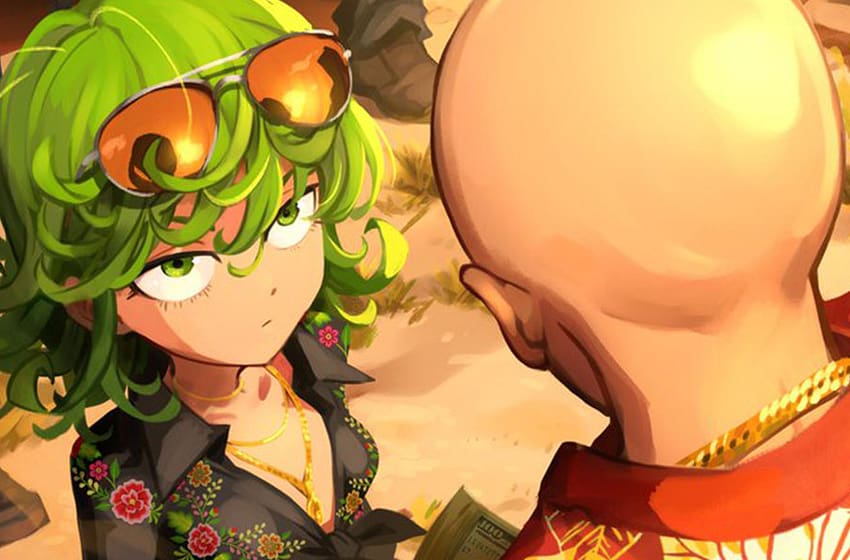 Tatsumaki Faces Off With Saitama (Artwork by Khyle)